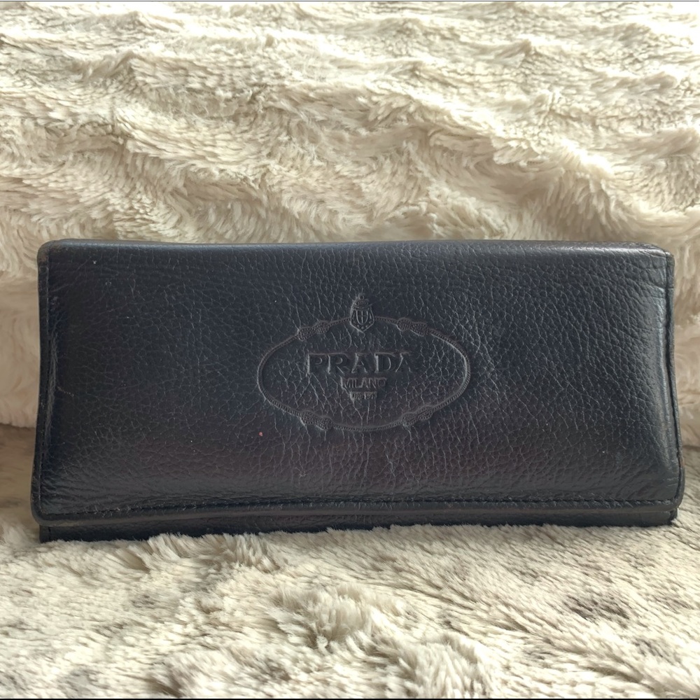 Prada leather wallet